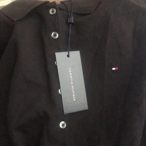 Tommy Hilfiger NWT black polo top - Picture 4 of 4